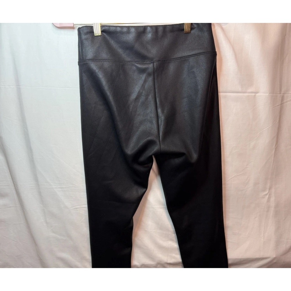 Express Women's Size Small Black Faux Leather Leggings Pull On Pants - Picture 7 of 8